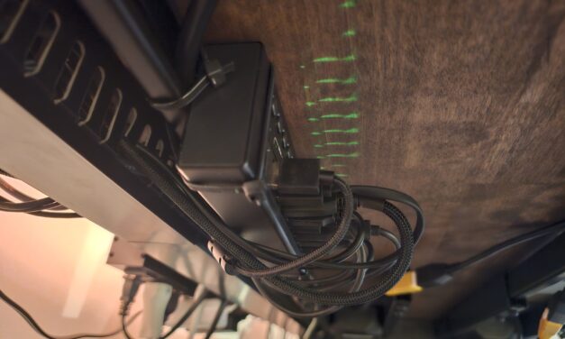 Under Desk Cable Management Hack